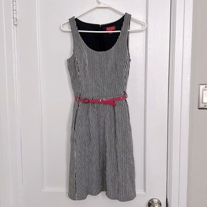 Black and White Striped Women’s Dress